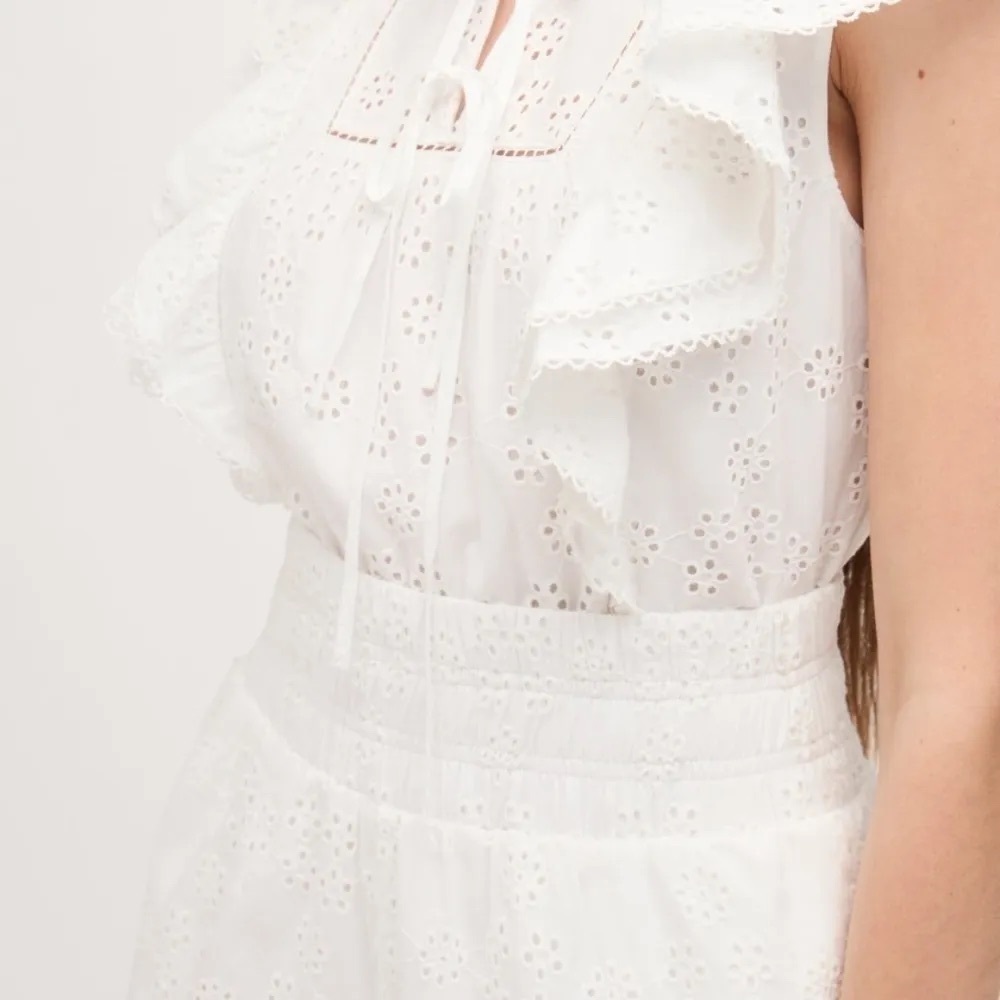 NWT HILL HOUSE HOME The Eyelet Livie Nap Shorts in White Eyelet - Picture 7 of 12